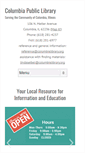 Mobile Screenshot of columbialibrary.org